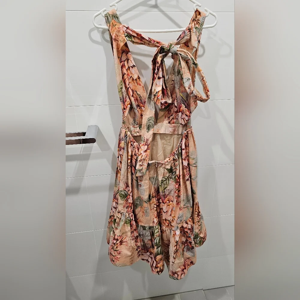 Zimmermann Candescent Plunge Neck Mini - Picture 2 of 6